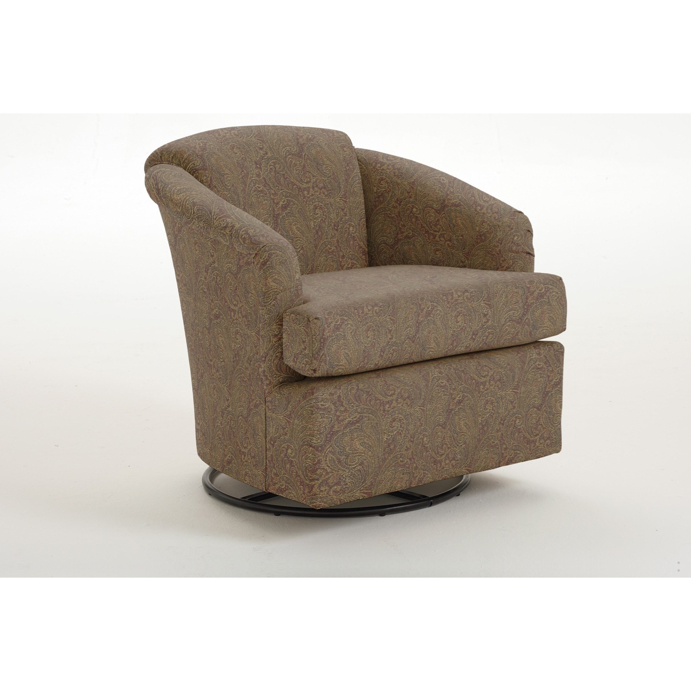 Swivel reclining barrel sale chair